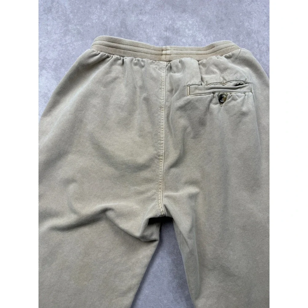 VTG Crazy Shirts Hawaii Kona Coffee Dyed Jogger Pants Mens M Khaki Tan Fade USA